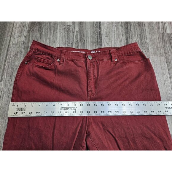 Style & Co Pants Womens 16 Red Curvy Skinny Leg Stretch Denim Jeans Casual - Picture 9 of 12